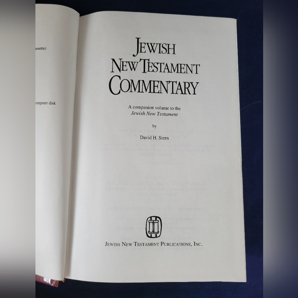 The Jewish New Testament Commentary: A Companion Vo... by David H Stern HC 1996 - Picture 8 of 9
